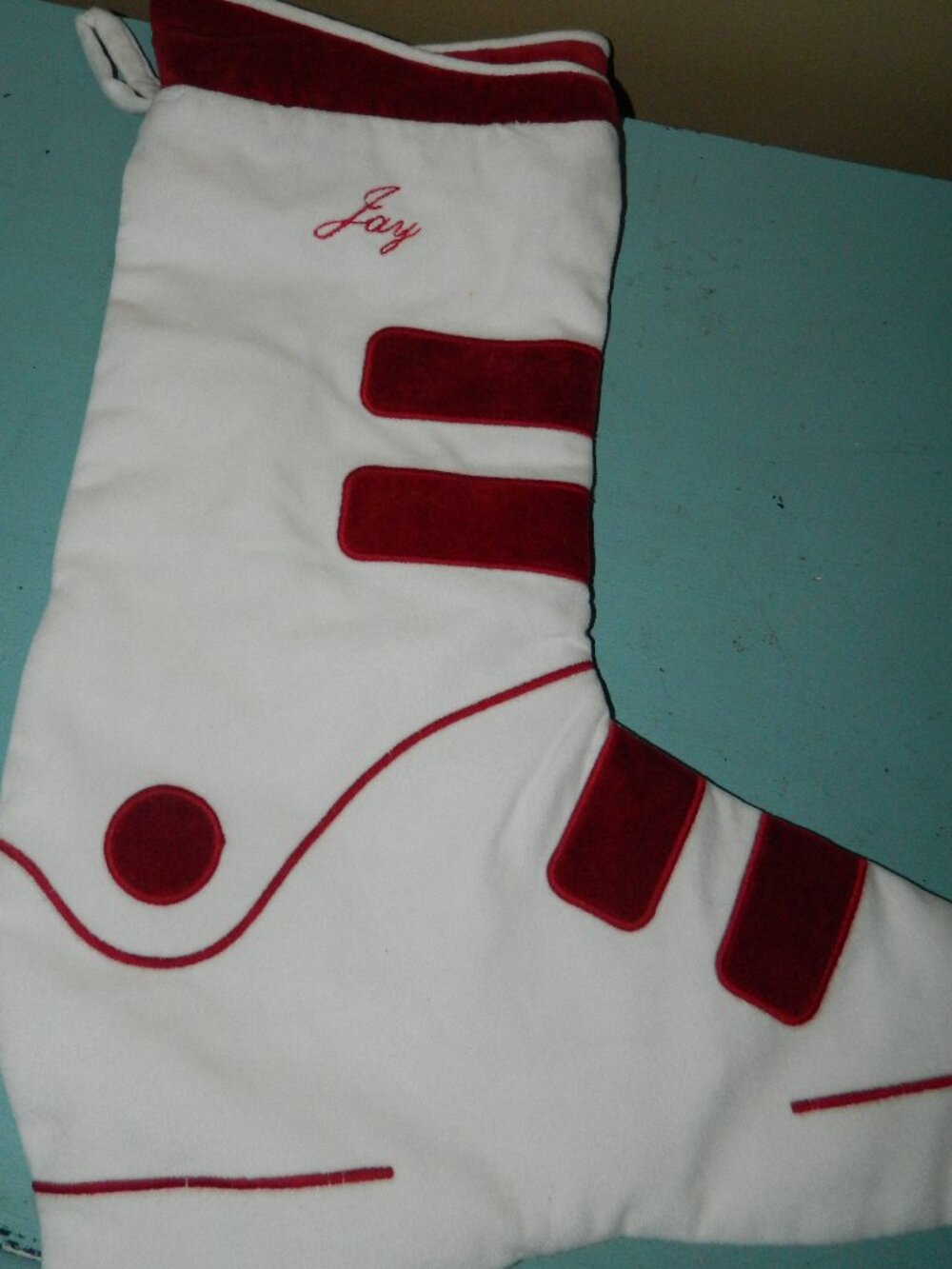 Mark & Graham Ski Boot Christmas Stocking "Jay" Monogram